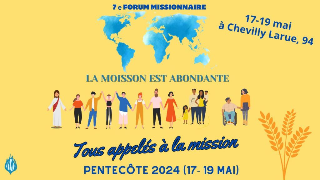 Le week-end de Pentecôte, c’est à Chevilly-Larue que nous allons nous retrouver et accueillir toutes celles et ceux désireux de devenir missionnaire. Temps fraternel pour nous ressourcer, nous rencontrer et redire notre volonté de nous laisser porter par le souffle de l’Esprit pour annoncer à tous la Bonne Nouvelle.